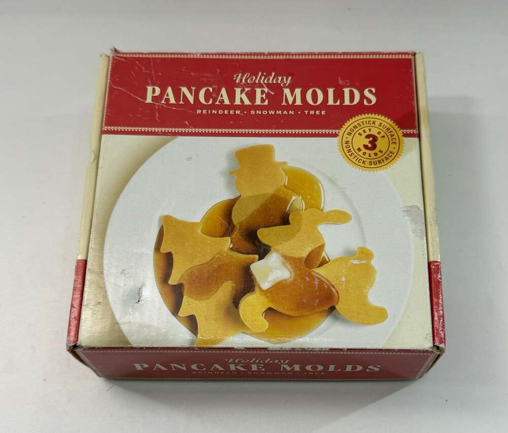 Williams-Sonoma Holiday Snowflake Pancake Molds Non-Stick - 3 Designs